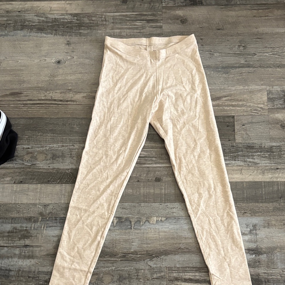 Kids Cream Leggings